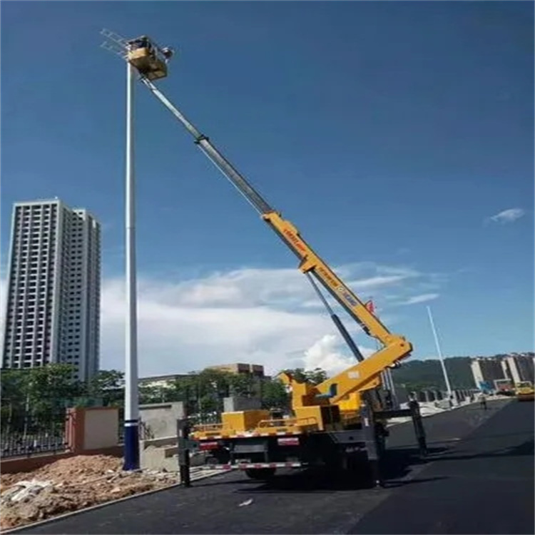 南川维修路灯的曲臂升降车出租